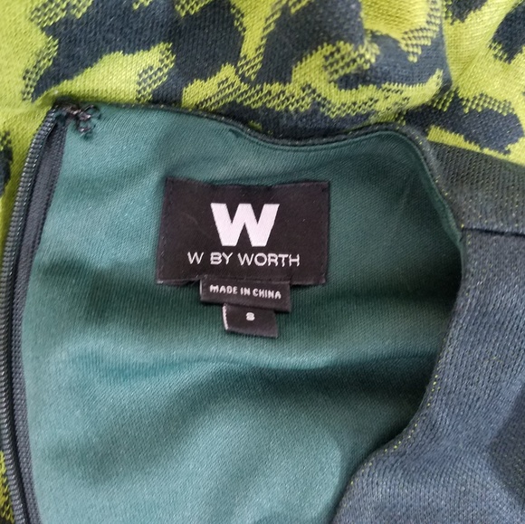 *SOLD* W by Worth 8 Modern Floral Midi Dress - Picture 6 of 7